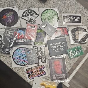 Assholes Live Forever ALF Accessory Bundle Lot (Stickers + Bottle Opener + ID Ho